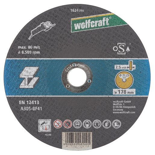 WOLFCRAFT 5 Disques à tronçonner métal- Ø 125 mm x 2.5 - Cdiscount Bricolage