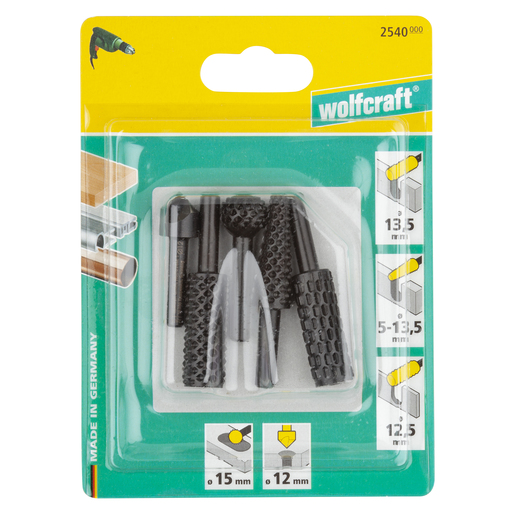 Wolfcraft 1374000 inserts solides; avec support d'insert