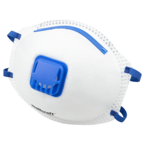 Маска за дихателна защита тип „кошница“ с клапан FFP2
