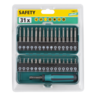 Caja de puntas Safety para tornillos de seguridad, 31 piezas